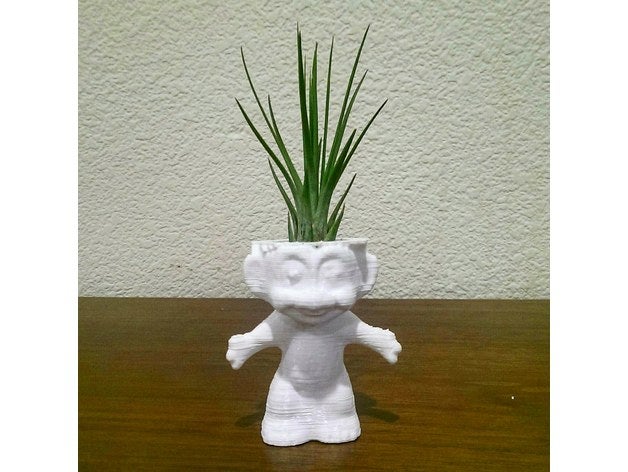 impianto aria troll arredamento bambola figura figurina la pianta giocattolo 3D print model - Mito3D