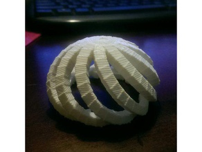 spiralförmig cube dome Mathe-Kunst Kunst Würfel low math poly Skulptur Spirale Struktur synth 3d print model - Mito3D