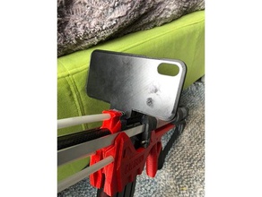 iphone x picatinny rail mount sport & outdoors camera phone 3d print model - Mito3D