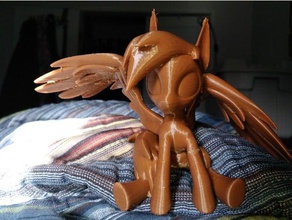 sitting pegasus pony 3d print model - Mito3D