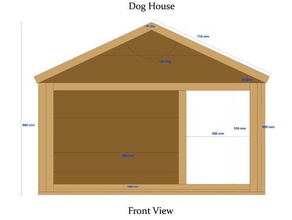 dog house plans pets wood woodworking 3d print model - Mito3D