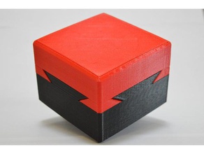 chiusura a coda di rondine puzzle box i 3d print model - Mito3D