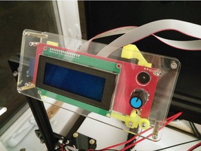 lcd removível para montagem tevo tarantula display Impressora 3d de peças 2020 extrusão monte 3d print model - Mito3D