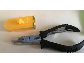 coltello in diagonale guaina utensili & caselle il coperchio openscad pinze copre protettore 3d print model - Mito3D