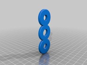 127 mm rolamento de fidget spinner possui dois parafusos 10 rolamentos esferas brinquedos & games giratório 3d print model - Mito3D
