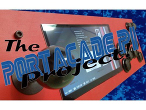 portacade pi panel lateral juegos de video caso raspberry recalbox 3d print model - Mito3D