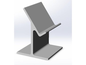 simples suporte do telefone celular android stand ângulo secretária dock iphone office de base smartphone tablet 3d print model - Mito3D