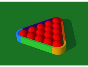 snooker 15 bolas triângulo de 52,4 mm esporte & ao ar livre 3d print model - Mito3D