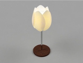 lotus spiral lamp shade 3d printing lampshade 3d print model - Mito3D