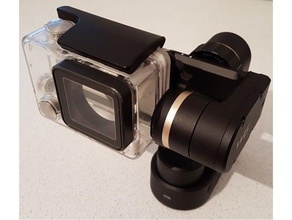 feiyu wg2 gimbal gopro hero4 videocamera titolare aquabox la fotocamera 3d print model - Mito3D
