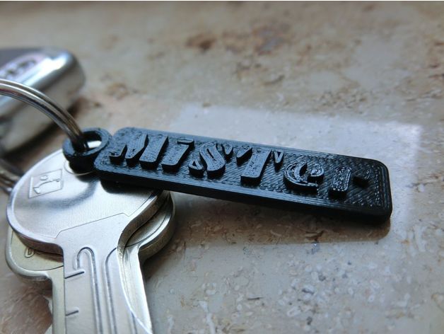 mister keychain keychains 3D print model - Mito3D