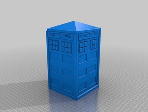 dice tower tardis toy & game accessories 3d print model - Mito3D