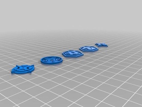 legione token set La stampa 3d di star wars 3d print model - Mito3D