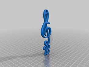 support whistle b music 3d print model - Mito3D