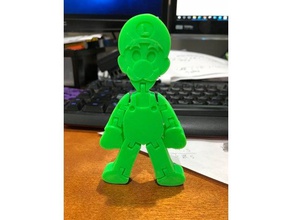articulated luigi toys & games 3d print model - Mito3D