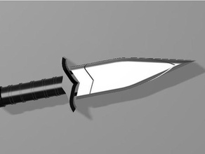 dague médiévale L'impression 3d poignard gaine 3d print model - Mito3D
