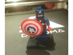 lego captain america bouclier jouets & jeux 3d print model - Mito3D