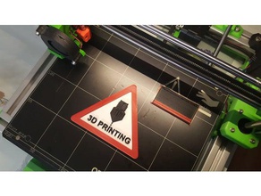 3d printing caution sign mmu 3d print model - Mito3D