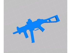 ump Anahtarlık video oyunları csgo oyun oyunlar silah silahlar altı gökkuşağı tüfek oyunu 3d print model - Mito3D