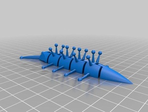 articulada slug remix criaturas animais criatura flexi flexível mover 3d print model - Mito3D