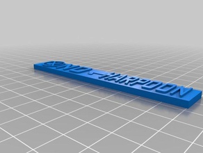 xwing harpoon range ruler toy & game accessories 3d print model - Mito3D