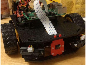 sparkfun sombra delantera del chasis puntal raspberry pi de montaje la cámara r c vehículos 3d print model - Mito3D