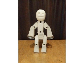 gigante stikbot brinquedos & games figura de ação articulada a figurine posable robô stickbot stickman stik homens stop motion 3d print model - Mito3D