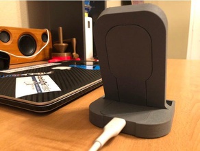 iphone x wireless charging dock electronics iphone iphone x stand wireless charging 3d print model - Mito3D