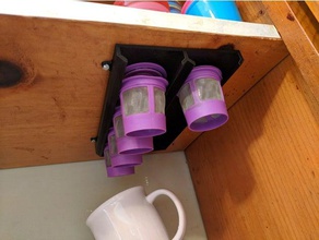k-cup under shelf holder kitchen & dining kcup keurig