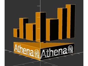 amazon web services - athena art aws 3d print model - Mito3D