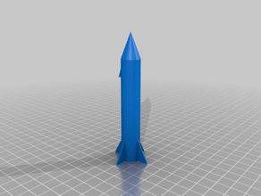 toy rocket 3d printing 3d print model - Mito3D