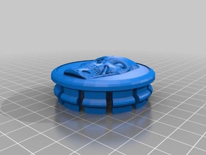 terminator alloy wheel centre cap automotive 3d print model - Mito3D