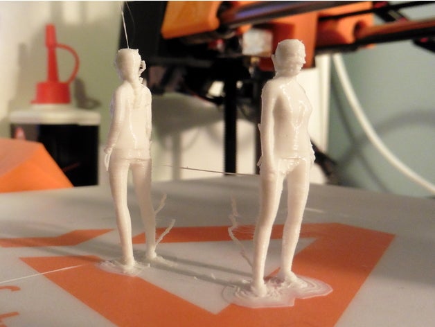 şekil duran kadın insanlar femme heykelcik ölçek ölçekli model ayakta oyuncak 3D print model - Mito3D