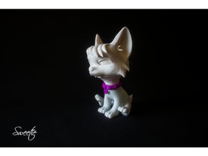tatlım oturuyor hayvanlar çocuklar köpek kız devriye paw patrol stl oyuncak 3d print model - Mito3D