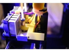 replicator2x extruder back pannel mount 3d printer parts replicator 2x 3d print model - Mito3D