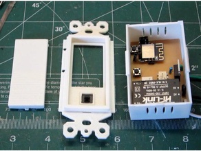 light switch box 2 electronics dimmer esp8266 esp8285 3d print model - Mito3D