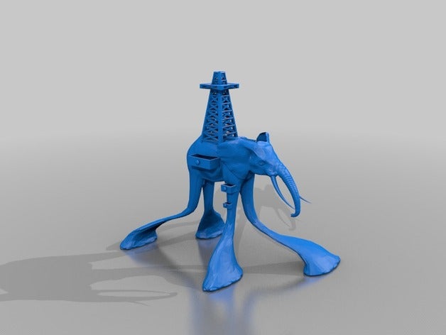 elephant sculpture sculptures 3D print model - Mito3D