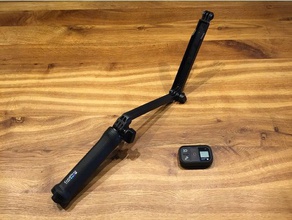 gopro smart remote control mount 3-way de la caméra 3d print model - Mito3D