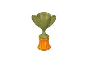 trophy Dekor cup 3d print model - Mito3D