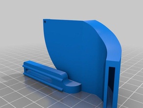 tronxy x5s hd modular mount e3d v6 wing stock part cooling fan 3d printer parts 3d print model - Mito3D