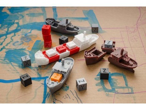 cas - modular xyz-cube cargo ship toy & game accessories bath baththub boat boats children cube float floating kids plug ships transport water xyz xyz-cubes 3d print model - Mito3D