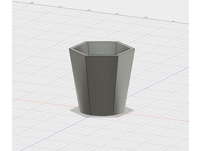 vaso de chupito ronda hexagonal los hogares contenedor la copa el tiro copita 3d print model - Mito3D