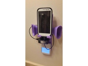 outlet cover plate charging station speaker cones household cradle stand electrical covers samsung galaxy s5 3d print model - Mito3D