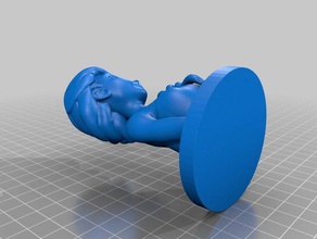 congelados elsa busto reparado esculturas 3d print model - Mito3D