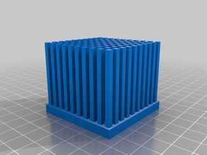 pin fin heat sink electronics 3d print model - Mito3D