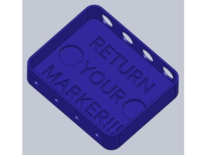 dry erase marker holder magnet slots expo 3d print model - Mito3D
