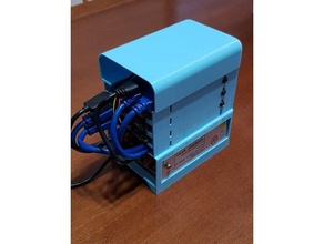 nas rack raspberry pi disques durs alimentation bloc d'alimentation cas 3d print model - Mito3D