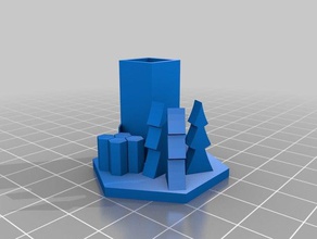 tm capitale La stampa 3d gioco da tavolo esagono terraformare marte 3d print model - Mito3D