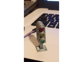 train ho traffic lights led 5mm height 42mm construction toys 3d print model - Mito3D