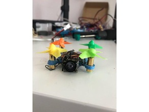 minimalist whoop fpv quadcopter - 6-7mm motors r c vehicles drone inductrix tinywhoop tiny 3d print model - Mito3D